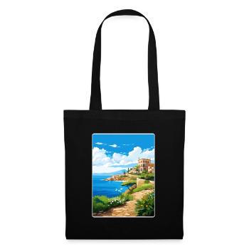 Heraklion Greece Travel Poster Souvenir Paint WPA - Tote Bag - black - Front