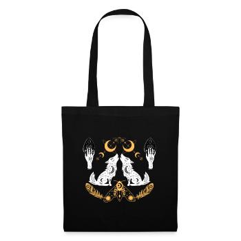 Lunar Wolves Emblem - Tote Bag - black - Front