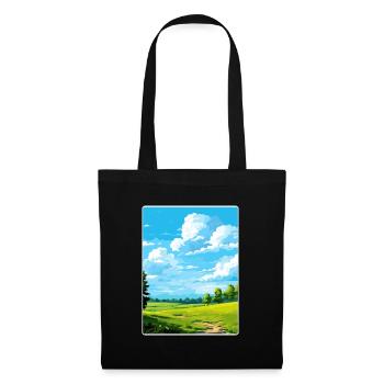 Altmühlsee Allemagne Affiche de voyage Peinture souvenir WP - Sac en tissu - noir - Devant