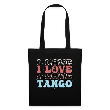 J’aime le tango tango danse musique latine - Sac en tissu - noir - Devant