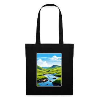 Peak District Vereinigtes Königreich Großbritannien Reiseplakat WPA - Stoffbeutel - Schwarz - Vorne
