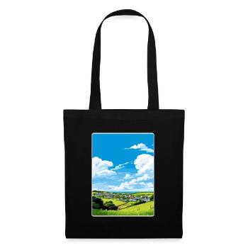 Crantock Cornwall England Travel Poster Souvenir - Tote Bag - black - Front