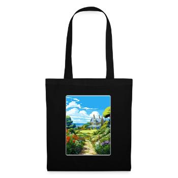 Glendurgan Gardens England Reise Poster Souvenir - Stoffbeutel - Schwarz - Vorne