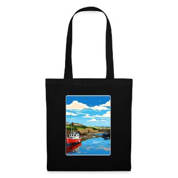 Bude Cornwall England Travel Poster Souvenir WPA - Tote Bag - black - Front