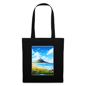 Marazion Cornwall England Travel Poster Souvenir - Tote Bag - black - Front