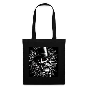 Halloween Elegant Skull - Tote Bag - black - Front
