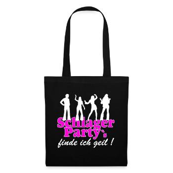 Schlager Party , Schlager Musik , FINDE ICH GEIL - Sac en tissu - noir - Devant