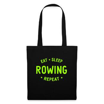 Eat Sleep Rowing Repeat Rowing Rowers - Tote Bag - black - Front