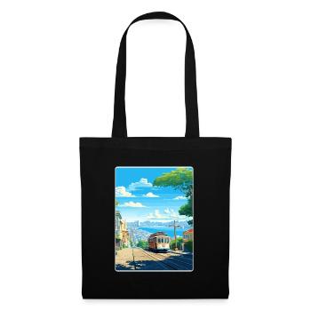 San Francisco Golden Gate California Travel Poster - Tote Bag - black - Front