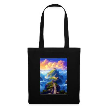 Grand de la Chine Voyage Affiche Souvenir Peinture WPA - Sac en tissu - noir - Devant