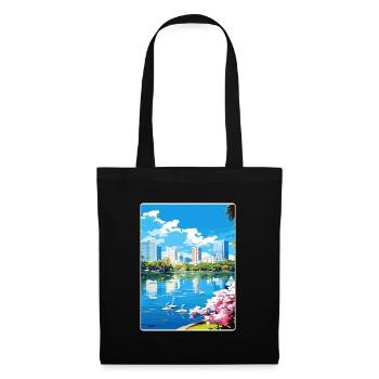 Orlando Beach Florida City Reiseposter Souvenir - Stoffbeutel - Schwarz - Vorne