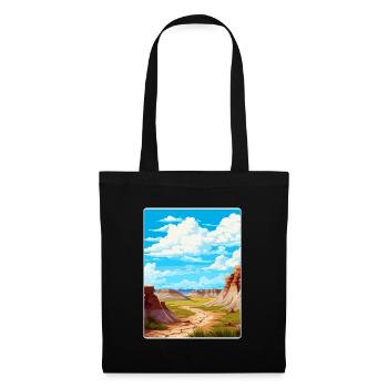 Badlands Nationalpark Reise Poster Souvenir WPA - Stoffbeutel - Schwarz - Vorne