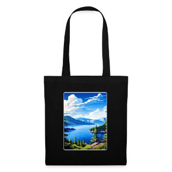 Crater Lake National Park Travel Poster Souvenir - Tote Bag - black - Front