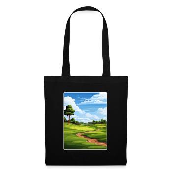 Tpc Boston Golf Club Affiche de voyage Souvenir WPA - Sac en tissu - noir - Devant