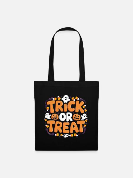 Trick or Treat - Stoffbeutel - Schwarz