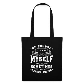 Waiter Profession Gastronomy Apron - Tote Bag - black - Front