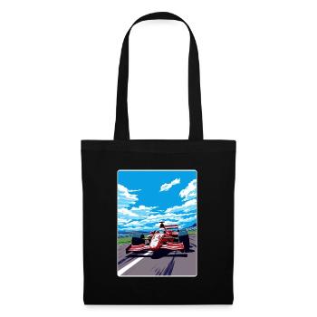 Suzuka Circuit Motorsport Race Japan Painting WPA - Tote Bag - black - Front
