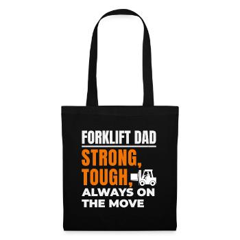 Forklift Operator Dad Heavy Equipment Driver - Tote Bag - black - Front