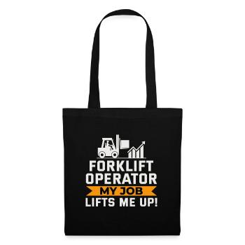 Forklift Operator Heavy Equipment Driver Funny - Tote Bag - black - Front