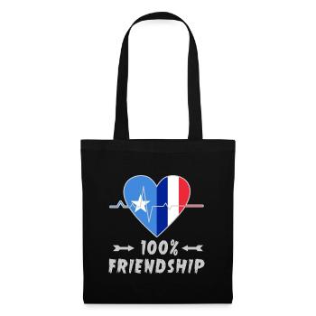 Somalia and France 100% friendship - Tote Bag - black - Front