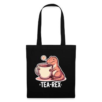Tea Rex Tea Rex Tea Drinker Gift - Tote Bag - black - Front