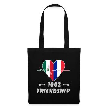 Le Mexique et la France : une amitié à 100 % - Sac en tissu - noir - Devant