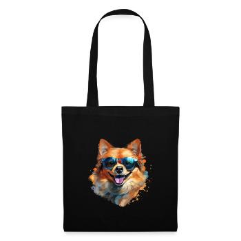 Pomeranian with sunglasses - Tote Bag - black - Front