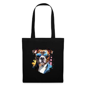 Staffordshire with sunglasses - Tote Bag - black - Front