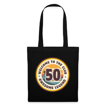 Bienvenue au Club 50 - Chemise d’anniversaire - Sac en tissu - noir - Devant