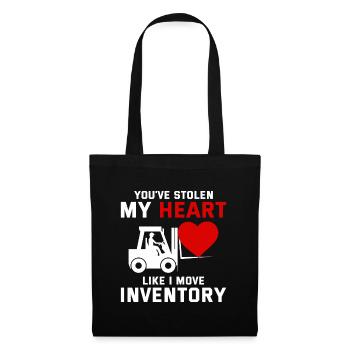 Forklift Operator Driver Valentine’s Day Funny - Tote Bag - black - Front