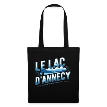 Le Lac d'Annecy - Sac en tissu - noir - Devant