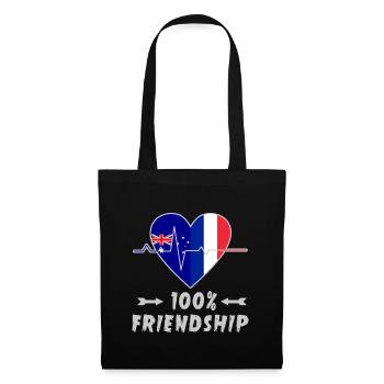 L'Australie et la France : une amitié à 100 % - Sac en tissu - noir - Devant
