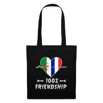 Algeria and France 100% friendship - Tote Bag - black - Front