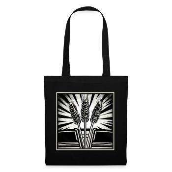 3 ears of grain wheat - Tote Bag - black - Front