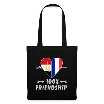 Egypt and France 100% friendship - Tote Bag - black - Front