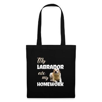 Devoirs du Labrador - Sac en tissu - noir - Devant