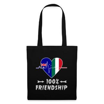 Australia and Italy 100% friendship - Tote Bag - black - Front