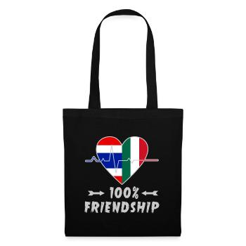 Thailand and Italy 100% friendship - Tote Bag - black - Front