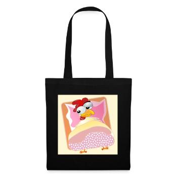 Chickens Chicken Keeping - BED SLEEPING - Tote Bag - black - Front