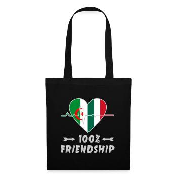 Algeria and Italy 100% friendship - Tote Bag - black - Front