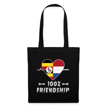 Uganda and the Netherlands 100% friendship - Tote Bag - black - Front