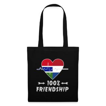 Gambia and Netherlands 100% friendship - Tote Bag - black - Front