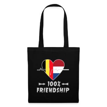 La Belgique et les Pays-Bas, une amitié à 100 % - Sac en tissu - noir - Devant