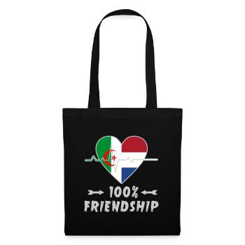 Algeria and the Netherlands 100% friendship - Tote Bag - black - Front