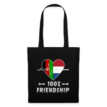 Afghanistan and the Netherlands 100% friendship - Tote Bag - black - Front