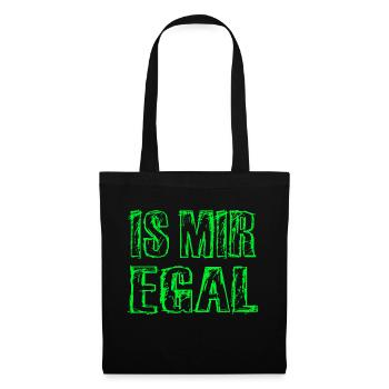 Is Mir Egal - Stoffbeutel - Schwarz - Vorne