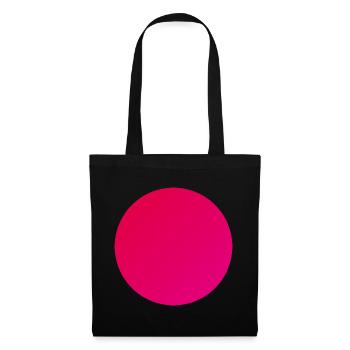 Circle in warm red - Tote Bag - black - Front