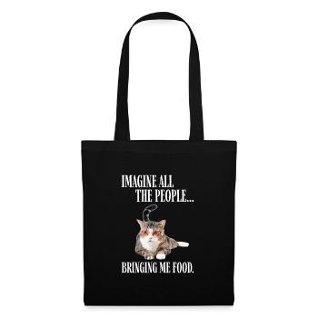 Cat with glasses - Tote Bag - black - Front