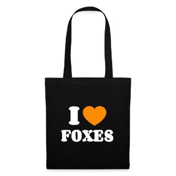 Dear foxes, - Tote Bag - black - Front