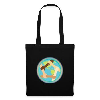 Unité mondiale et entraide - Sac en tissu - noir - Devant